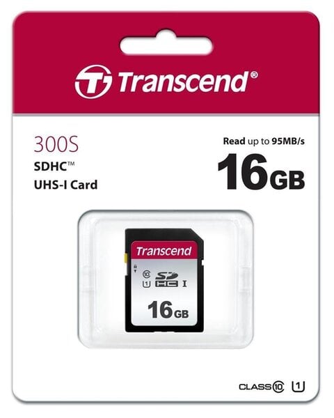 MEMORY SDHC 16GB UHS-I/C10 TS16GSDC300S TRANSCEND cena