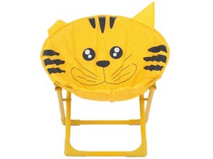 Bērnu saliekams krēsls Patio Gārfīlds, dzeltens cena un informācija | Dārza mēbeles bērniem | 220.lv