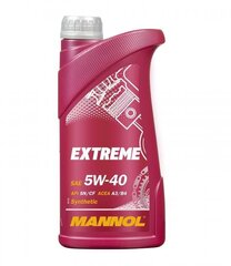 Mannol motoreļļa Extreme 5W-40, 1L cena un informācija | Motoreļļas | 220.lv