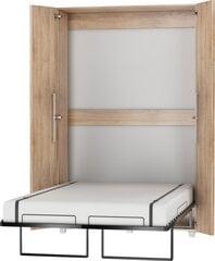Sienas gulta Meblocross Teddy 120, 120x200 cm, gaišā ozolkoka krāsā cena un informācija | Gultas | 220.lv