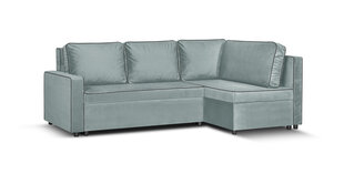 Mīksts stūra dīvāns Bellezza Midi, gaiši zils cena un informācija | Stūra dīvāni | 220.lv