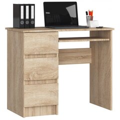 Письменный стол NORE A6, левый, цвета дуба цена и информация | Компьютерные, письменные столы | 220.lv