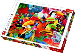 Puzle Trefl Colorful Birds, 500 d. cena un informācija | Puzles, 3D puzles | 220.lv