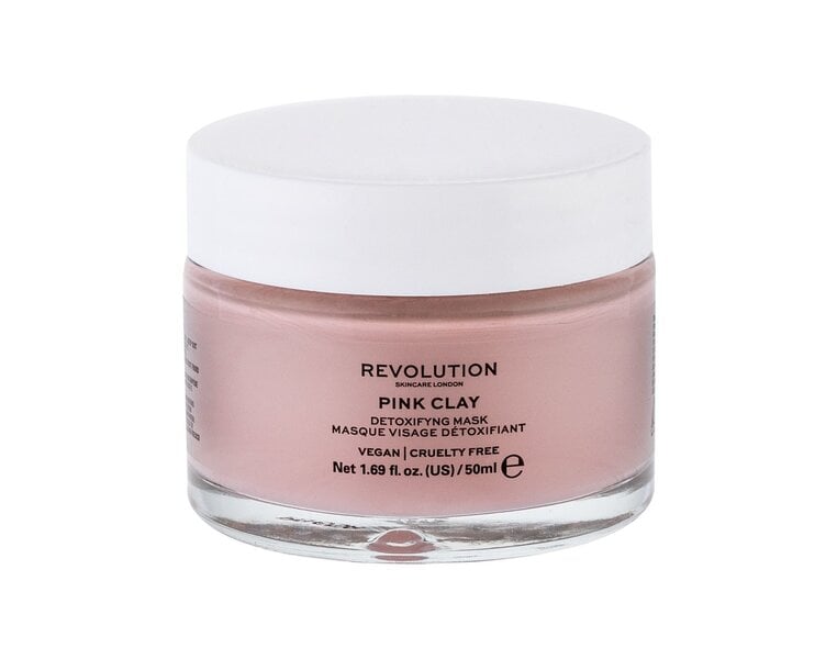 Sejas maska Revolution Scincare London Pink Clay 50 ml cena un informācija | Sejas maskas, acu maskas | 220.lv