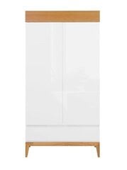 Шкаф BRW Kioto 2D1S, белый/цвета дуба цена и информация | Шкафы | 220.lv