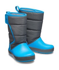 Crocs™ ziemas zābaki Lodgepoint Snow Boot Kid's, Slate Grey/Ocean cena un informācija | Ziemas zābaki bērniem | 220.lv