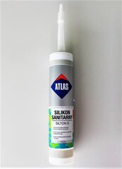 Sanitārais silikons ATLAS SILTON S 202-N, 280 ml, gaiši pelēks cena un informācija | Izolācijas materiāli | 220.lv