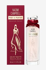 Parfimērijas ūdens Naomi Campbell Pret A Porter Absolute Velvet EDT sievietēm 50 ml cena un informācija | Sieviešu smaržas | 220.lv