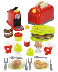 Brokastu pagatavošanas rotaļu komplekts ar kafijas automātu un tosteri Ecoiffier cena un informācija | Rotaļlietas meitenēm | 220.lv