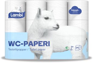 LAMBI tualetes papīts 24 ruļļi, 3sl cena un informācija | Tualetes papīrs, papīra dvieļi | 220.lv