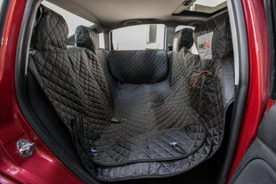 Hobbydog automašīnas sēdekļu pārvalks ar malām, melns, 220x140 cm cena un informācija | Ceļojumu piederumi | 220.lv