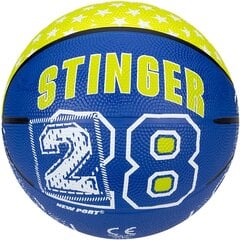 Basketbola bumba NewPort 16GA, 3.izmērs, zila cena un informācija | Basketbola bumbas | 220.lv