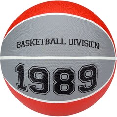 Basketbola bumba NewPort 16GG, 5.izmērs, sarkana/pelēka/balta cena un informācija | Basketbola bumbas | 220.lv
