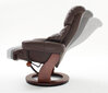 Krēsls ar pufu MC Akcent Calgary, matēts brūns/smilšu krāsas internetā