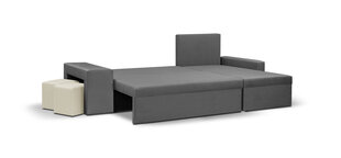 Stūra dīvāns Bellezza Dakota, sarkans/melns cena un informācija | Stūra dīvāni | 220.lv