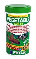 Prodac Vegetable Tablet veģetārās tabletes grunts zivīm 50ml 30g cena un informācija | Zivju barība | 220.lv