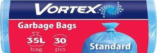 Atkritumu maisiņi zili Vortex 35L/30gab cena un informācija | Miskastes maisi | 220.lv