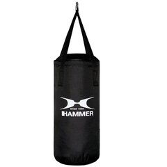 Boksa maiss Hammer Fit Black Junior, 50x25 cm cena un informācija | Bokss un austrumu cīņas | 220.lv