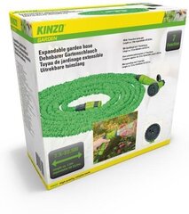 Kinzo Garden izstiepjamā laistīšanas šļūtene ar smidzinātāju, 7,5 >22,5 m cena un informācija | Laistīšanas sistēmas | 220.lv