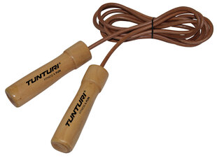 Скакалка Tunturi Jumprope Leather Pro цена и информация | Скакалки | 220.lv