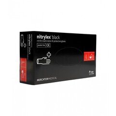 Vienreizlietojami nitrila cimdi NITRYLEX BASIC, L izmērs, 100 gab cena un informācija | Darba cimdi | 220.lv