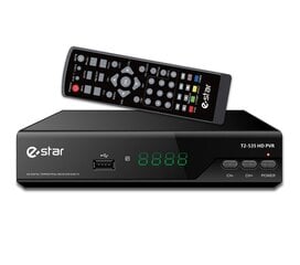 eSTAR DVBT2 535 HD Black cena un informācija | Virszemes TV uztverēji | 220.lv