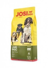 JOSERA JosiDog Basic Adult Lamb ar jēru, visu šķirņu suņiem 18 kg cena un informācija | Sausā barība suņiem | 220.lv