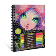 NEBULOUS STARS krāsojamā grāmata Black Pages, 11111 cena un informācija | Burtnīcas un papīra preces | 220.lv