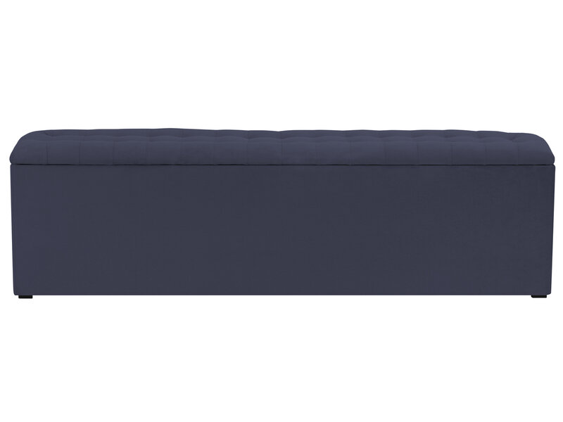 Pufs ar uzglabāšanas nodalījumu Windsor and Co Nova 160, tumši zils internetā