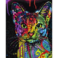 Gleznošanas komplekts pēc numuriem - Ēģiptes kaķis, 40x50 cena un informācija | Gleznas pēc numuriem | 220.lv