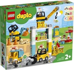 10933 LEGO® DUPLO Town Башенный кран и строительство цена и информация | Конструкторы | 220.lv