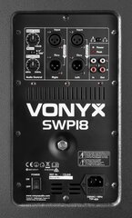 Vonyx SWP18 PRO Aktīvais sabvuferis 18" / 1200W cena un informācija | Mājas akustika, Sound Bar sistēmas | 220.lv