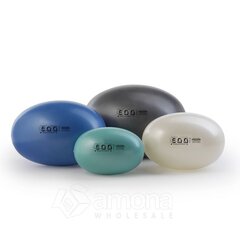 Fizioterapijas bumba Original PEZZI Eggball Maxafe 55x80cm, balta cena un informācija | Vingrošanas bumbas | 220.lv