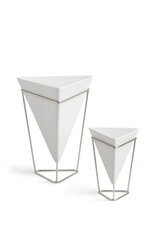 Umbra dekoratīvo keramikas trauku komplekts Trigg, 26x20x14 cm, balts, 2 gab. cena un informācija | Interjera priekšmeti | 220.lv