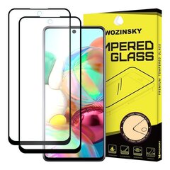 Samsung Galaxy A71 ekrāna aizsargstikliņš ( komplektā 2x gab ), Wozinsky cena un informācija | Ekrāna aizsargstikli | 220.lv