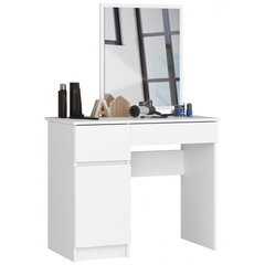 Kosmētikas galdiņš NORE P-2/SL ar spoguli 500x600 mm, balts cena un informācija | Kosmētikas galdiņi | 220.lv