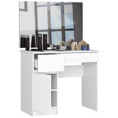 Kosmētikas galdiņš NORE P-2/SL ar spoguli 900x600 mm, balts cena un informācija | Kosmētikas galdiņi | 220.lv