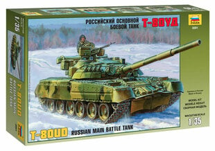 Zvezda 3591 Russian Main Battle Tank T-80UD 1:35 cena un informācija | Līmējamie modeļ | 220.lv