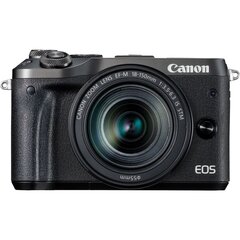 Canon EOS M6 Mark II EF-M 18-150mm IS STM (Black) cena un informācija | Digitālās fotokameras | 220.lv
