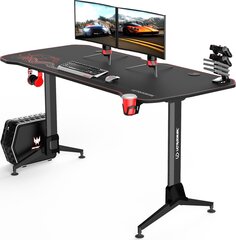 Spēļu galds Ultradesk Grand Red, melns/sarkans cena un informācija | Datorgaldi, rakstāmgaldi, biroja galdi | 220.lv