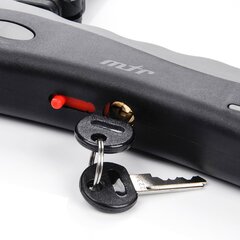 Velosipēdu slēdzene Meteor Twister + U formas, 13x245mm  cena un informācija | Velo slēdzenes | 220.lv