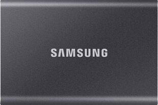 Samsung SSD T7 1TB, Pelēks (MU-PC1T0T/WW) cena un informācija | Ārējie cietie diski | 220.lv