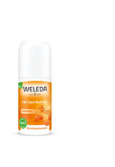 Rullīšu dezodorants ar smiltsērkšķiem Weleda 24h Sanddorn, 50 ml cena un informācija | Dezodoranti | 220.lv