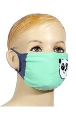 Atkārtoti lietojama sejas maska ​​bērniem ar filtru un kabatu, Panda cena un informācija | Pirmā palīdzība | 220.lv