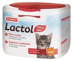 Beaphar Lactol piena aizstājējs (piena pulveris) kaķēniem, 250 g cena un informācija | Vitamīni, uztura bagātinātāji, pretparazītu līdzekļi kaķiem | 220.lv