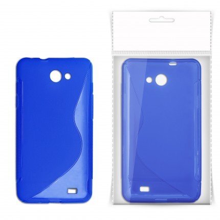 KLT Back Case S-Line LG Swift L5 E610 gumijas/plastikāta telefona apvalks Zils