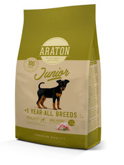 Araton Dog Junior sausā barība jauniem suņiem, 3 kg cena un informācija | Sausā barība suņiem | 220.lv