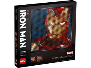 31199 LEGO® Art „Marvel Studios“ Dzelzs vīrs cena un informācija | Rotaļlietas zēniem | 220.lv