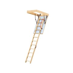 Koka bēniņu kāpnes Extra 4IQ 112 x 60 cm cena un informācija | Kāpnes | 220.lv