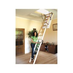 Koka bēniņu kāpnes Extra 4IQ 112 x 70 cm cena un informācija | Kāpnes | 220.lv